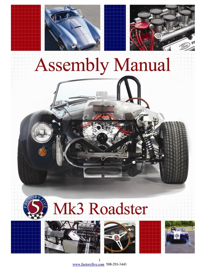 Factory Five Racing Mk3 Roadster Assembly manual