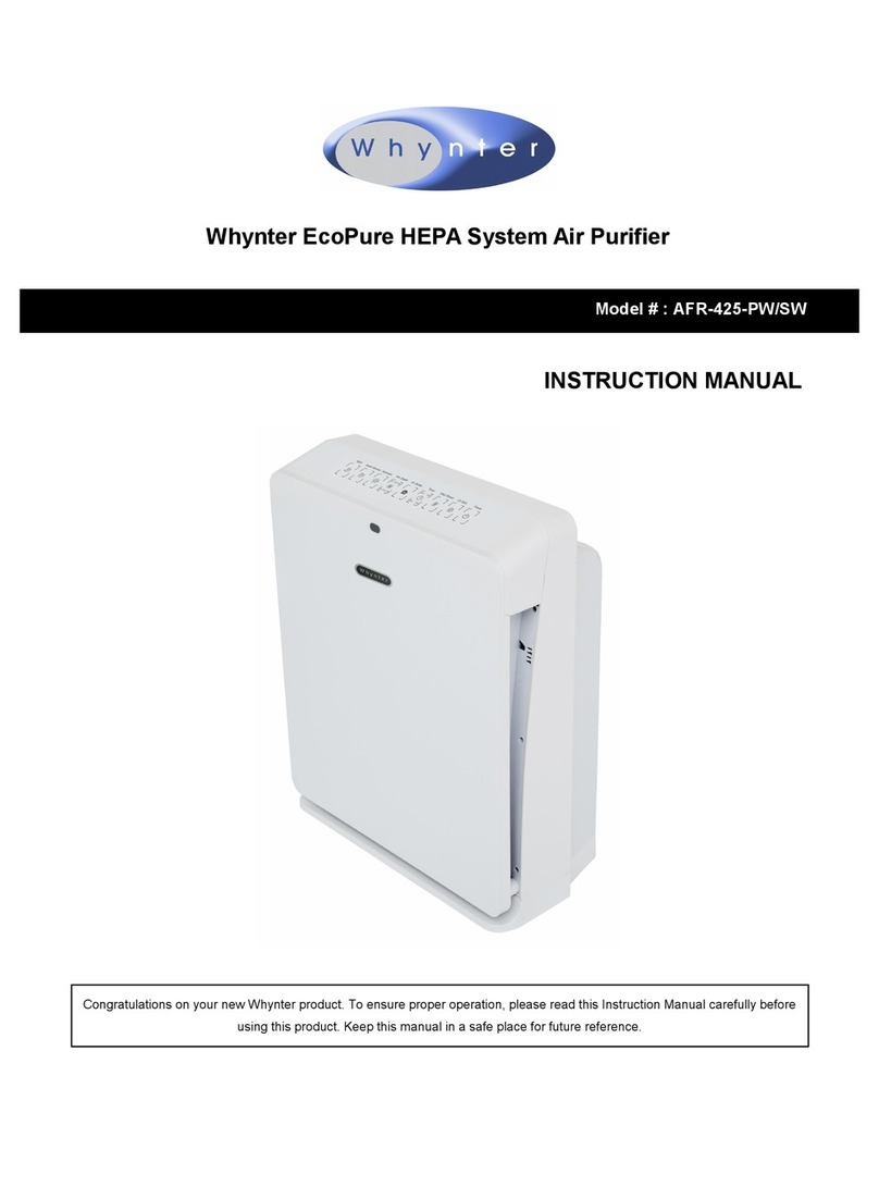 Whynter AFR-425-PW/SW instruction manual
