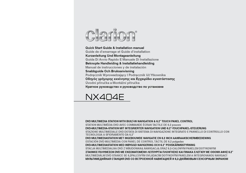 Clarion NX404E User manual Clarion NX404E User manual