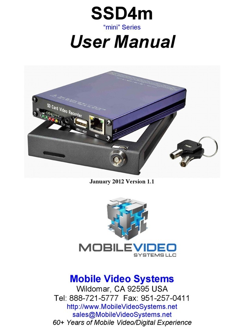 Mobile Video Systems SSD4m user manual Mobile Video Systems SSD4m user manual