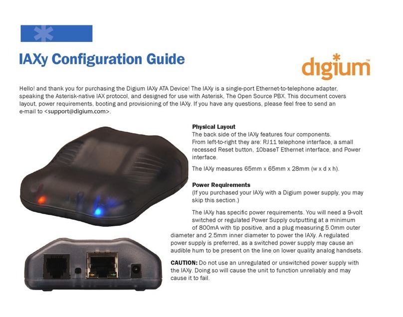 Digium IAXy Configuration guide