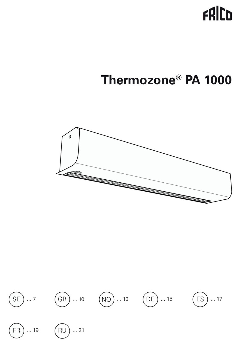 Frico Thermozone PA 1000 User manual