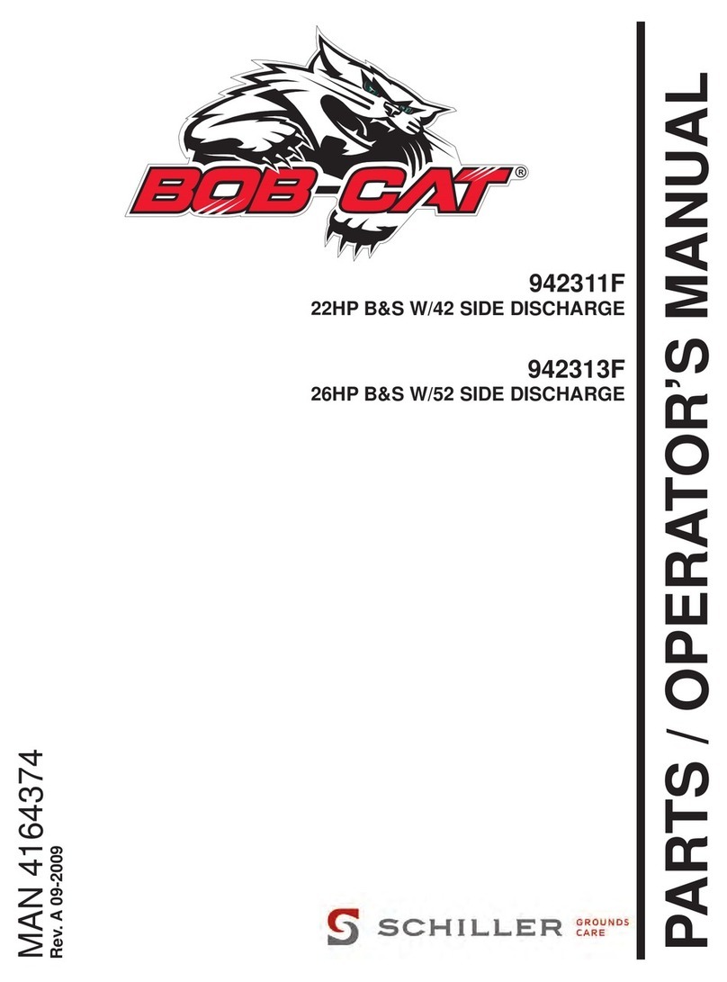 Schiller Grounds Care Bob-Cat 942311F User manual