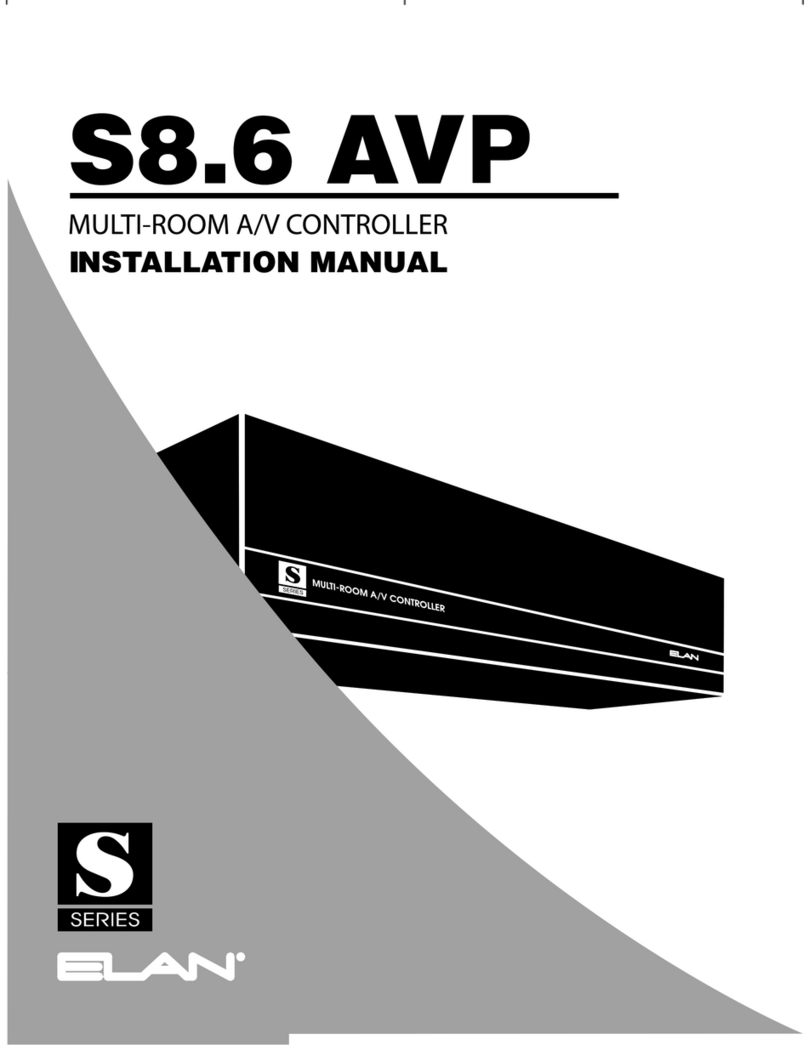 Elan S8.6 AVP User manual