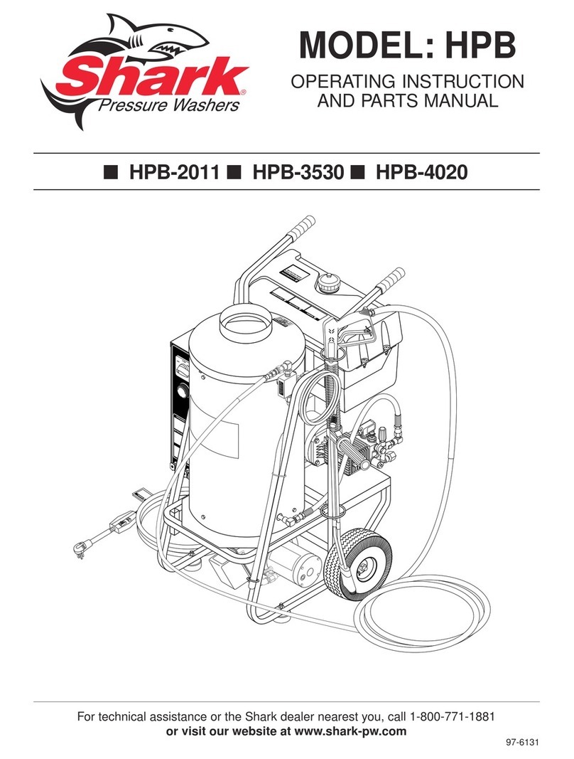 Shark HPB HPB-2011 Operating instructions and parts manual