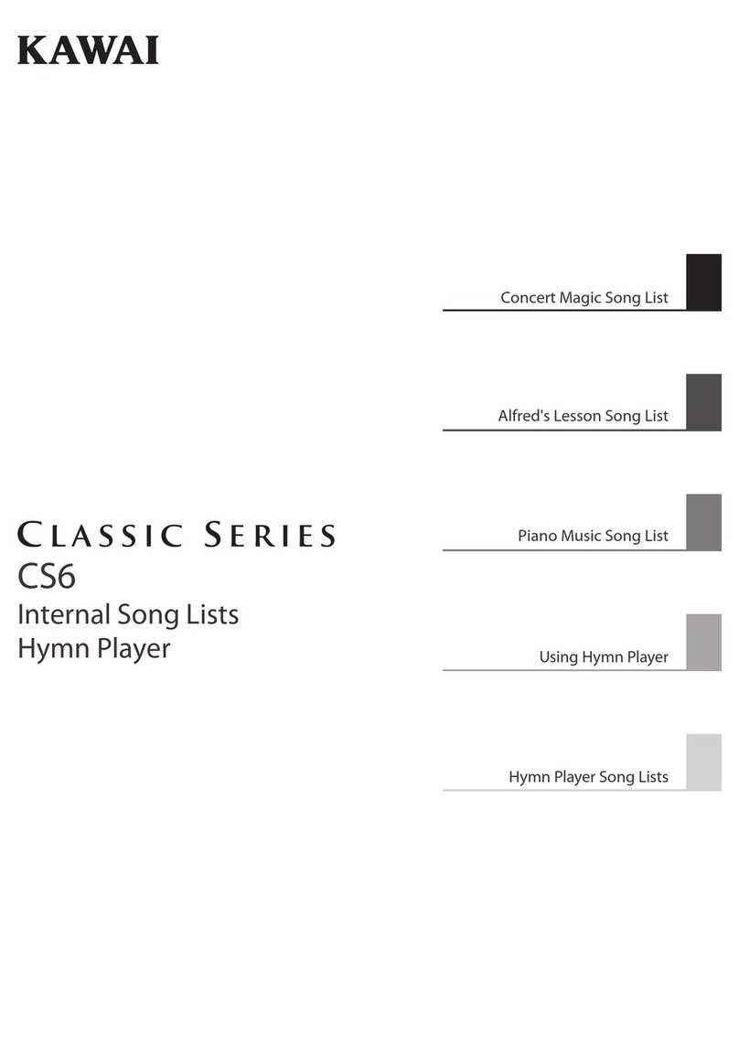 Kawai Classic Series CS6 user guide