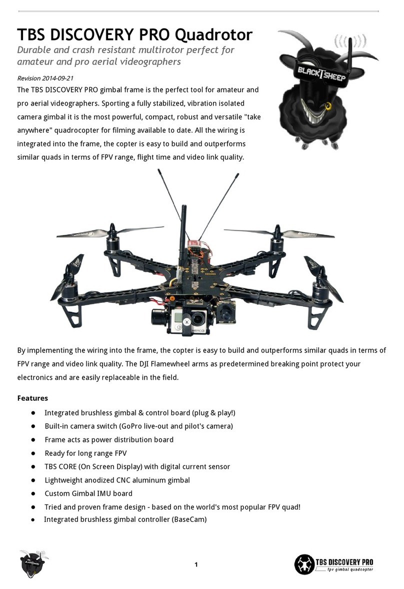 TBS Discovery PRO Quadrotor Assembly instructions & owner's manual