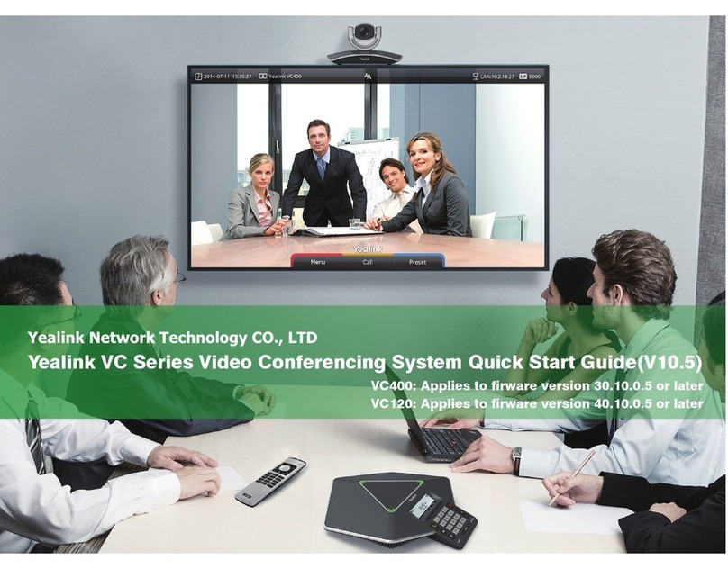 Yealink VC Series User manual Yealink VC Series User manual
