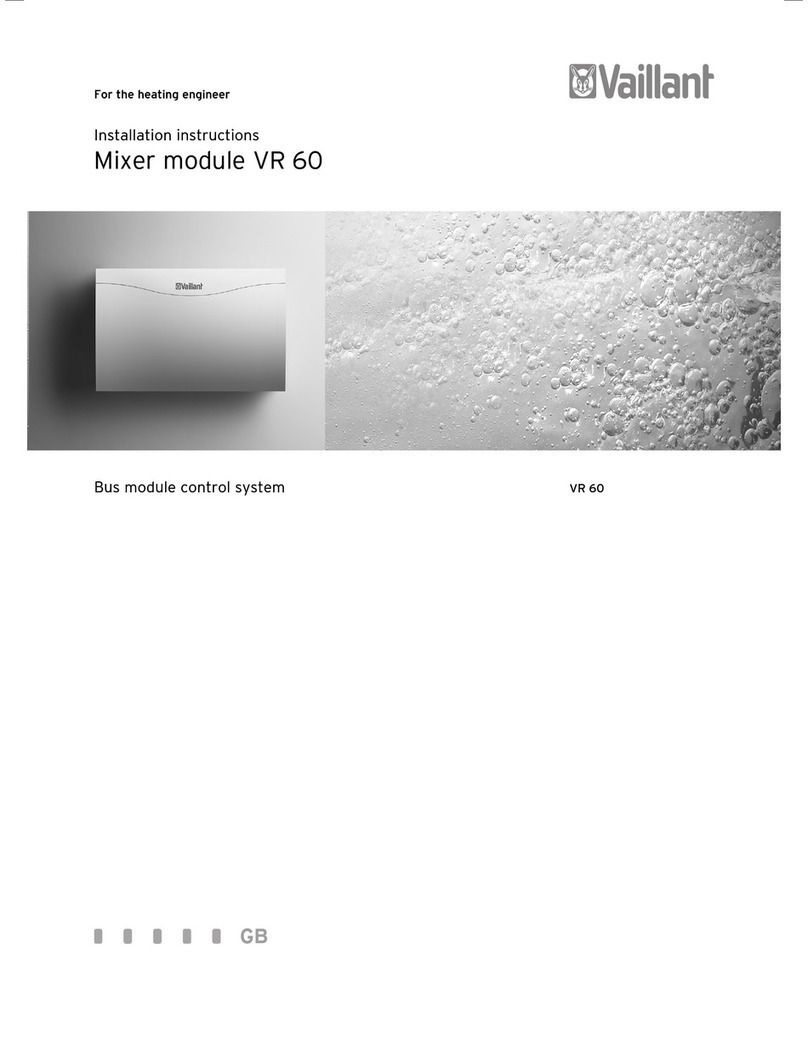 Vaillant Mixer module VR 60 installation instructions