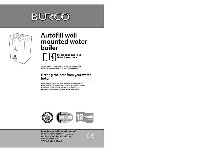 Burco 76700 User manual