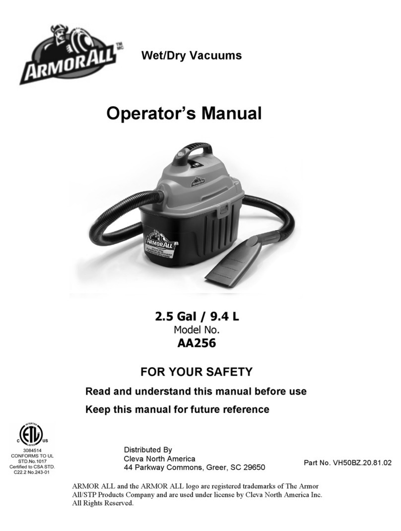 ArmorAll AA256 User manual ArmorAll AA256 User manual