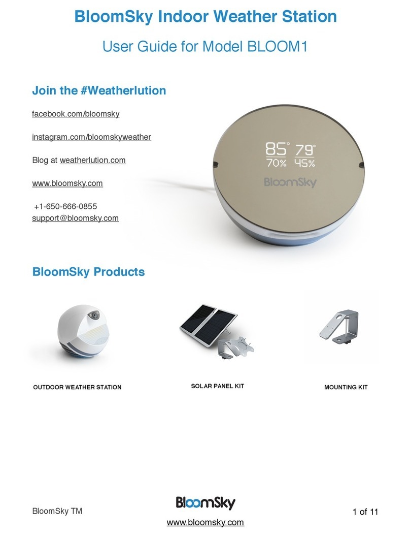 BloomSky BLOOM1 user guide
