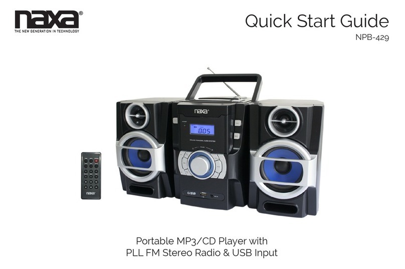 Naxa NPB-429 quick start guide
