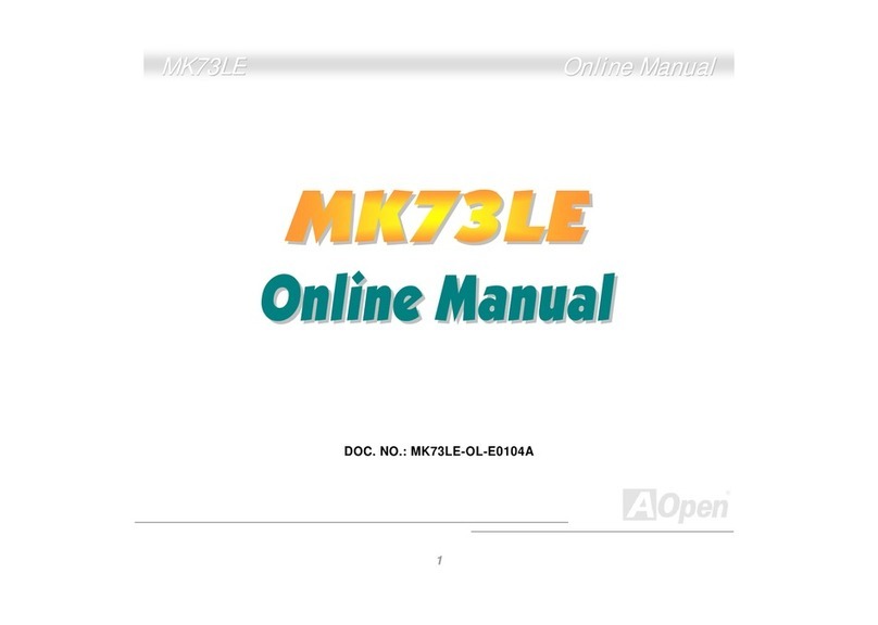 AOpen MK73LE Setup guide