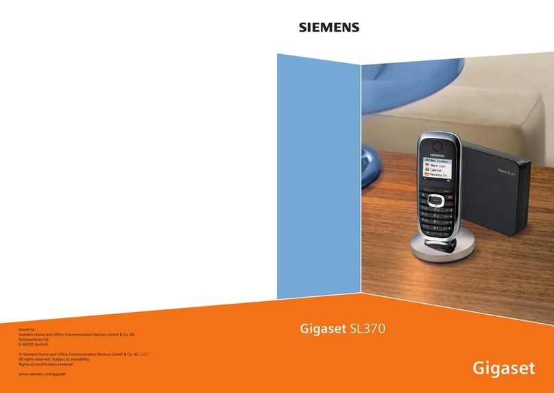 Siemens Gigaset SL370 user guide