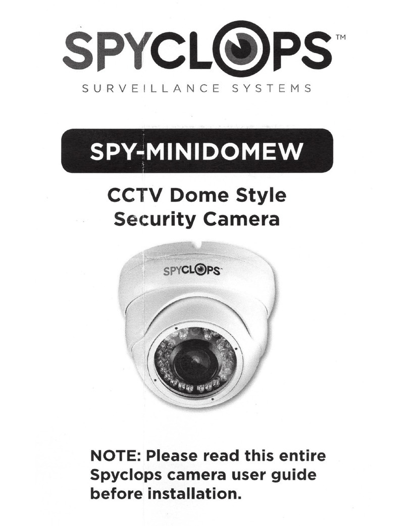 Spyclops SPY-MINIDOMEW User manual