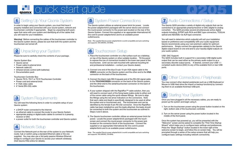 Qsonix Q205 User manual