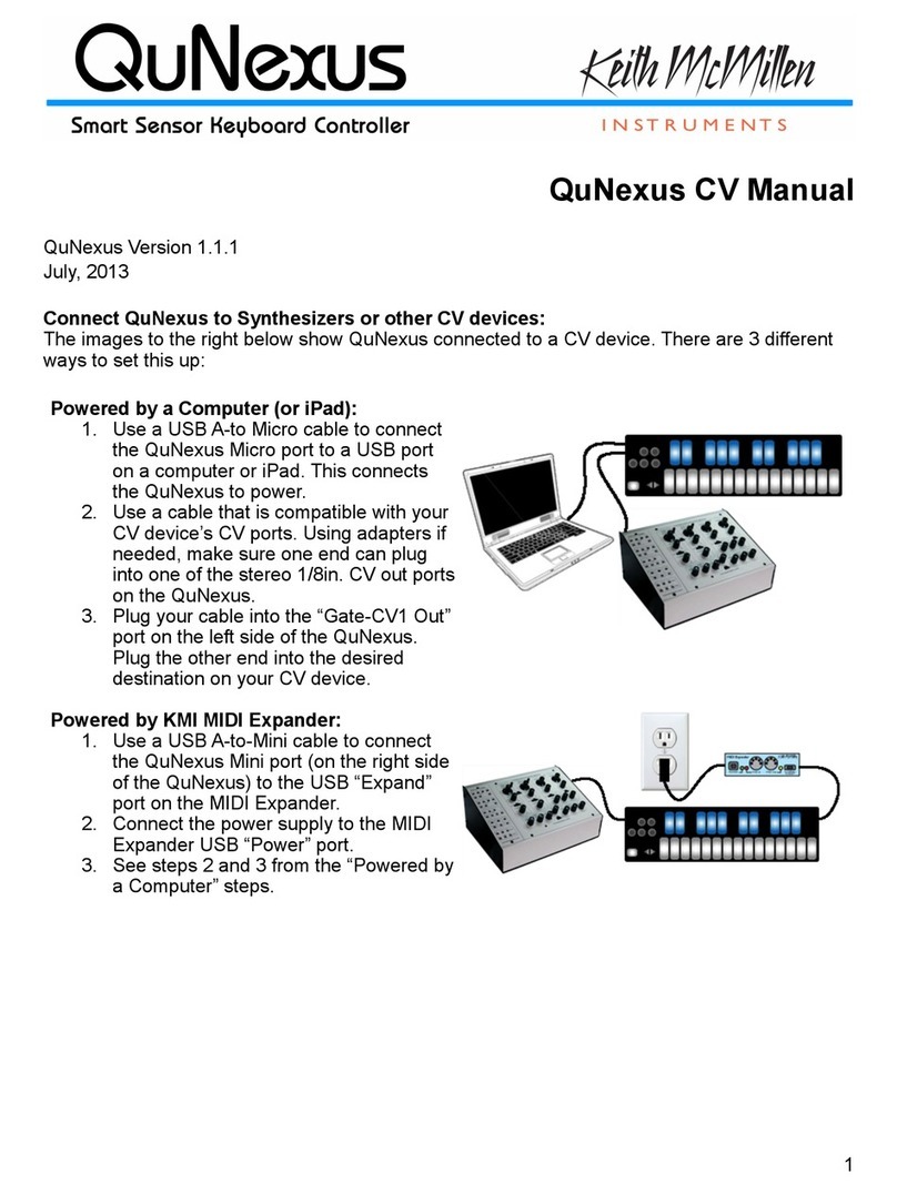 Keith McMillen Instruments QuNexus user manual