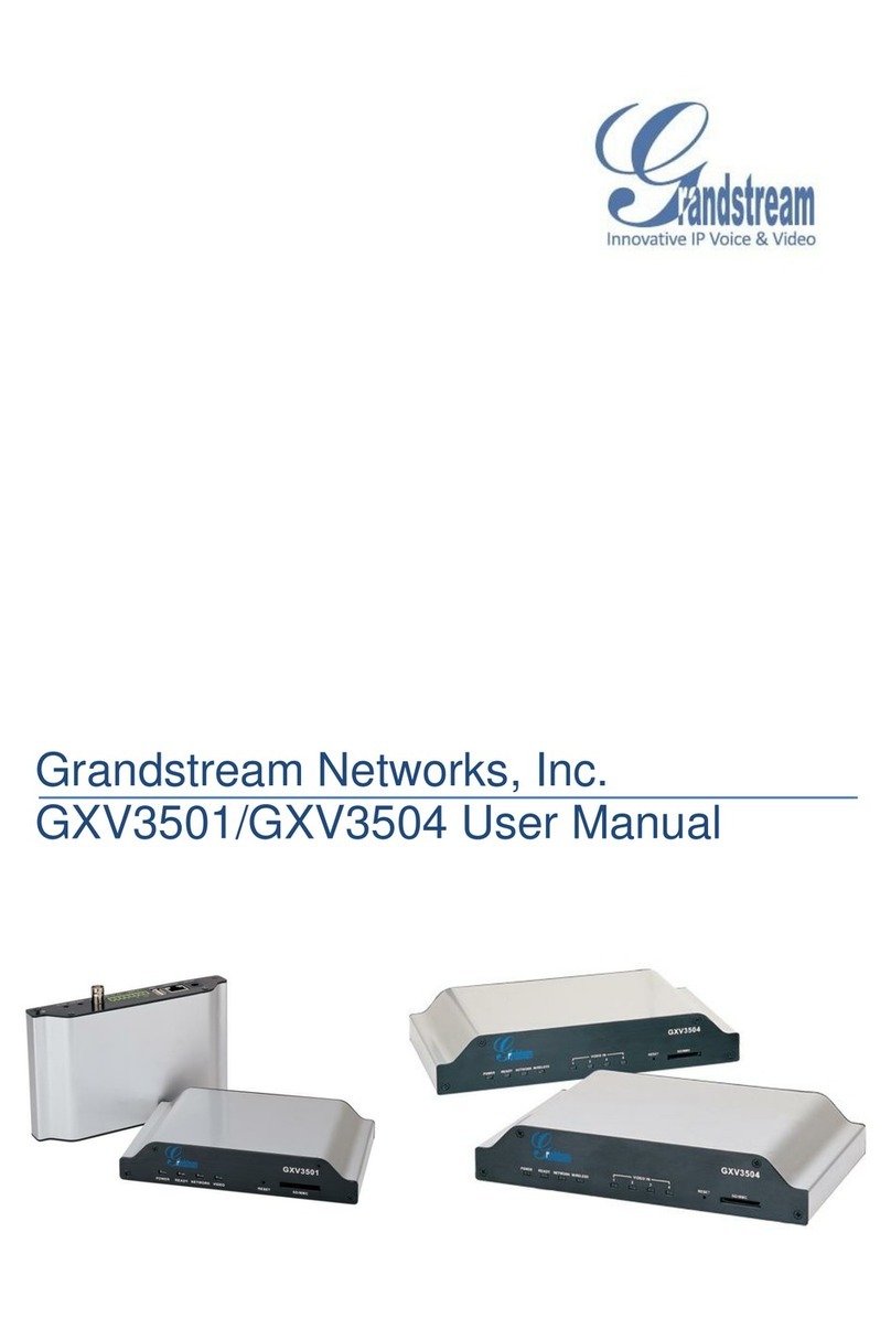 Grandstream Networks GXV 3501 user manual