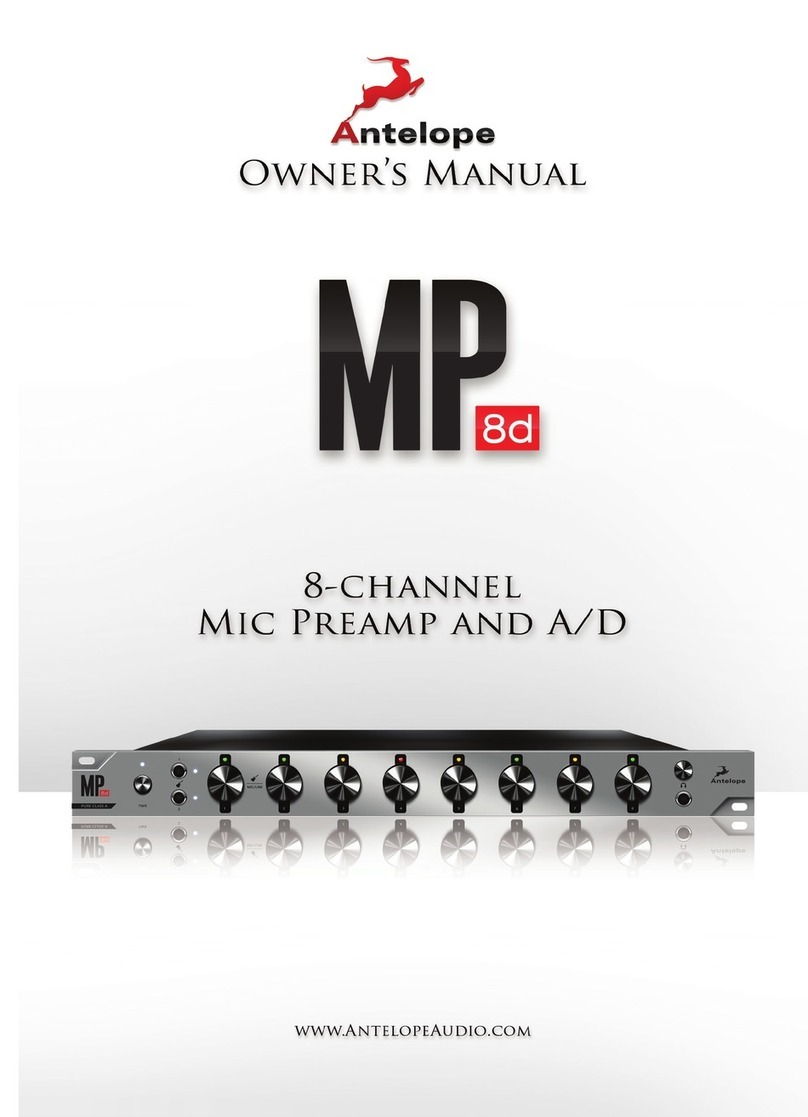 Antelope MP8d owner's manual