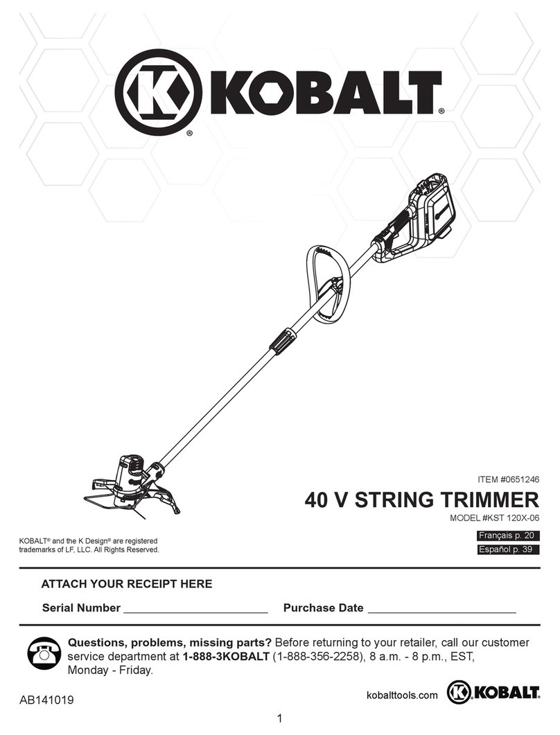 Kobalt KST 120X-06 User manual