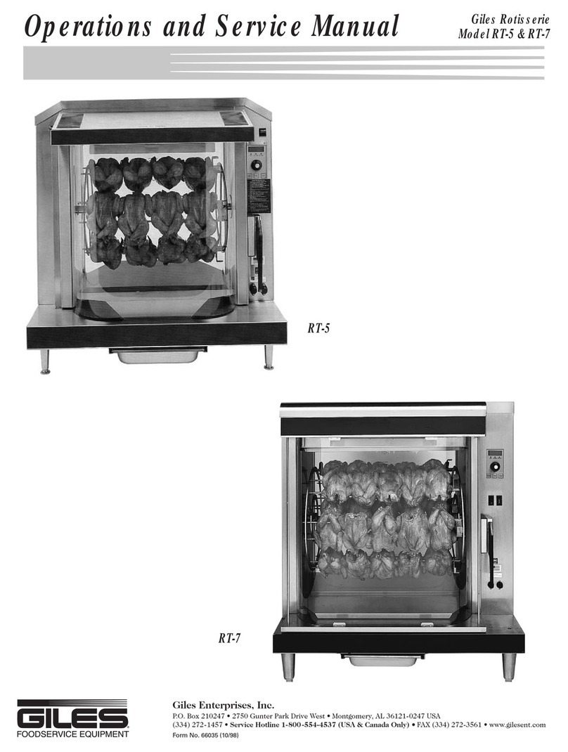 GILES RT-5 Operation and service manual