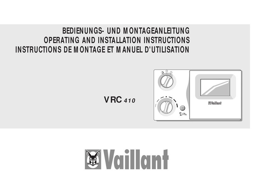 Vaillant VRC 410 User manual