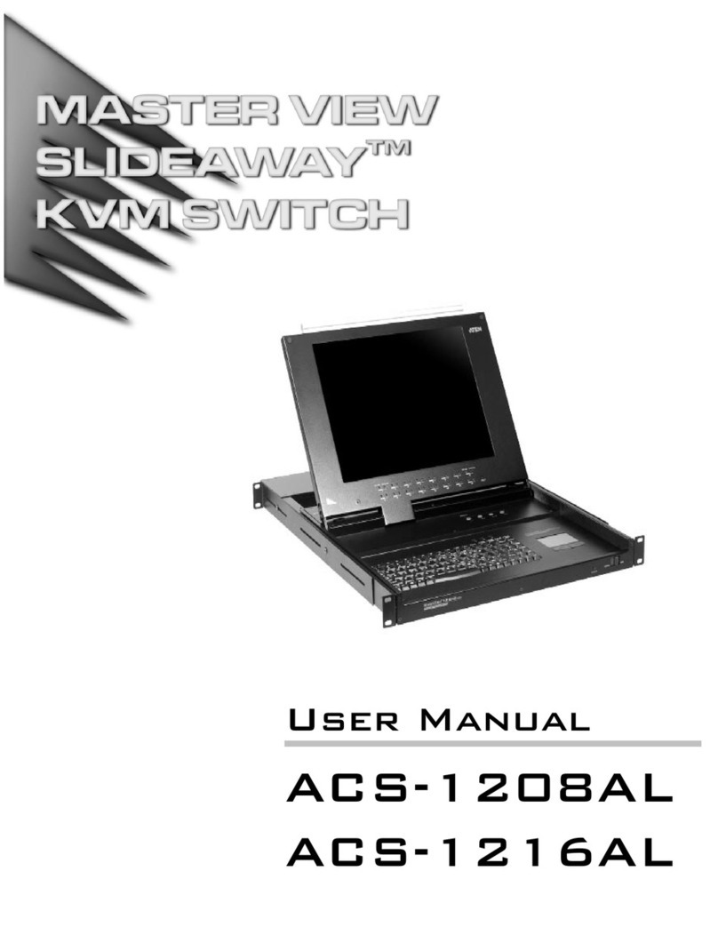ATEN Master View Slideaway ACS-1208AL user manual