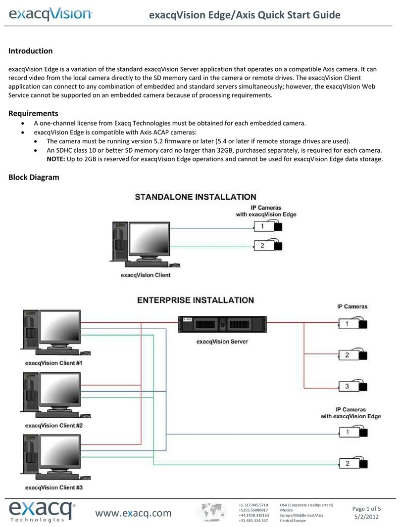 Axis exacqVision Edge User manual