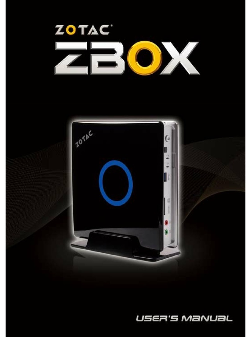 Zotac ZBOX series User manual