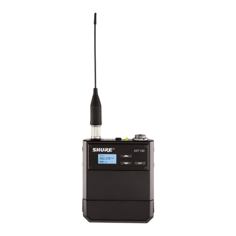 Shure AXIENT AXT100 User manual