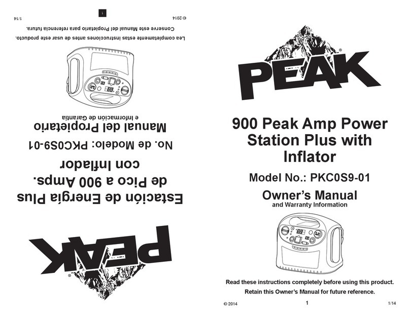 Peak PKC0S9-01 owner's manual