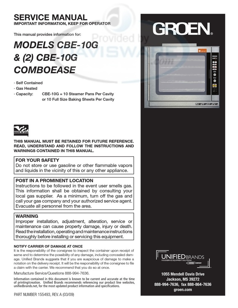 Groen CBE-10G Service manual