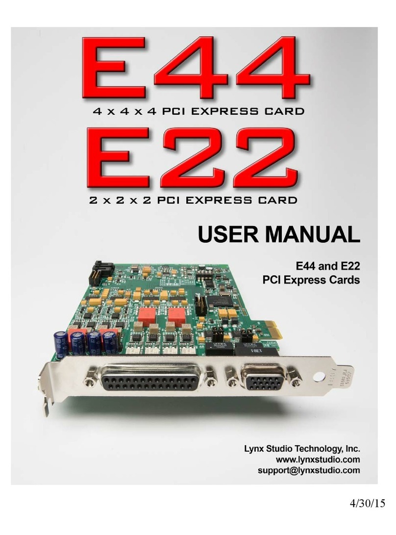 Lynx Studio Technology E44 user manual
