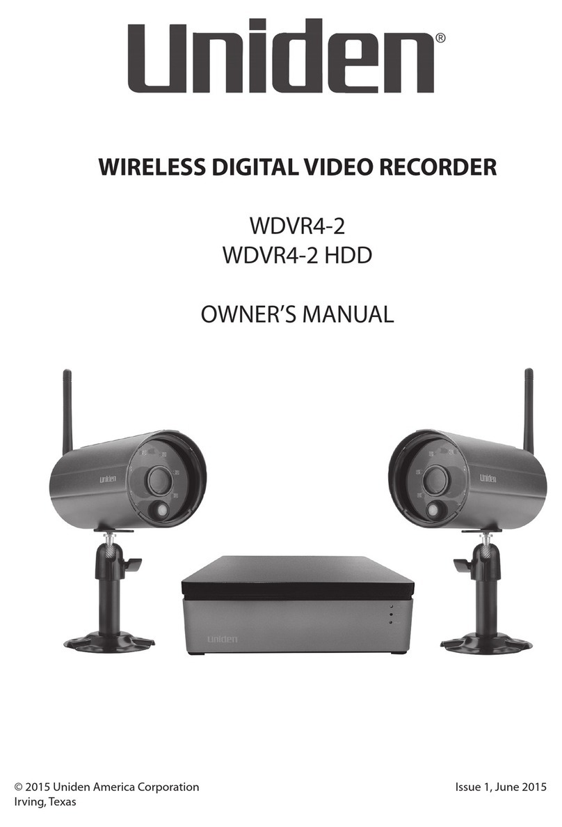 Uniden WDVR4-2 HDD User manual