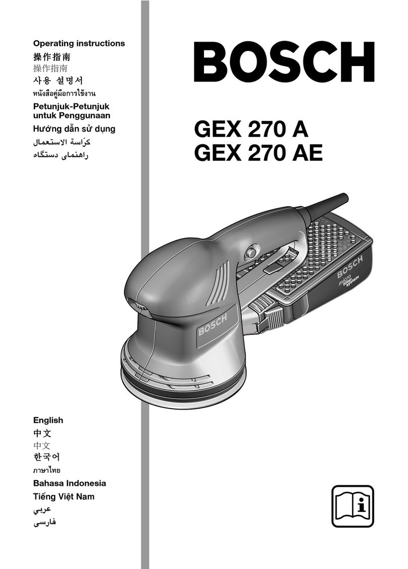 Bosch GEX 270 A User manual