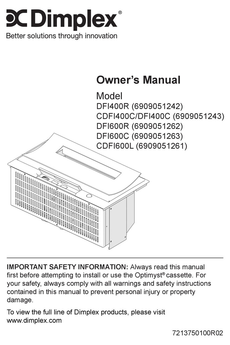 Dimplex DFI400R User manual Dimplex DFI400R User manual