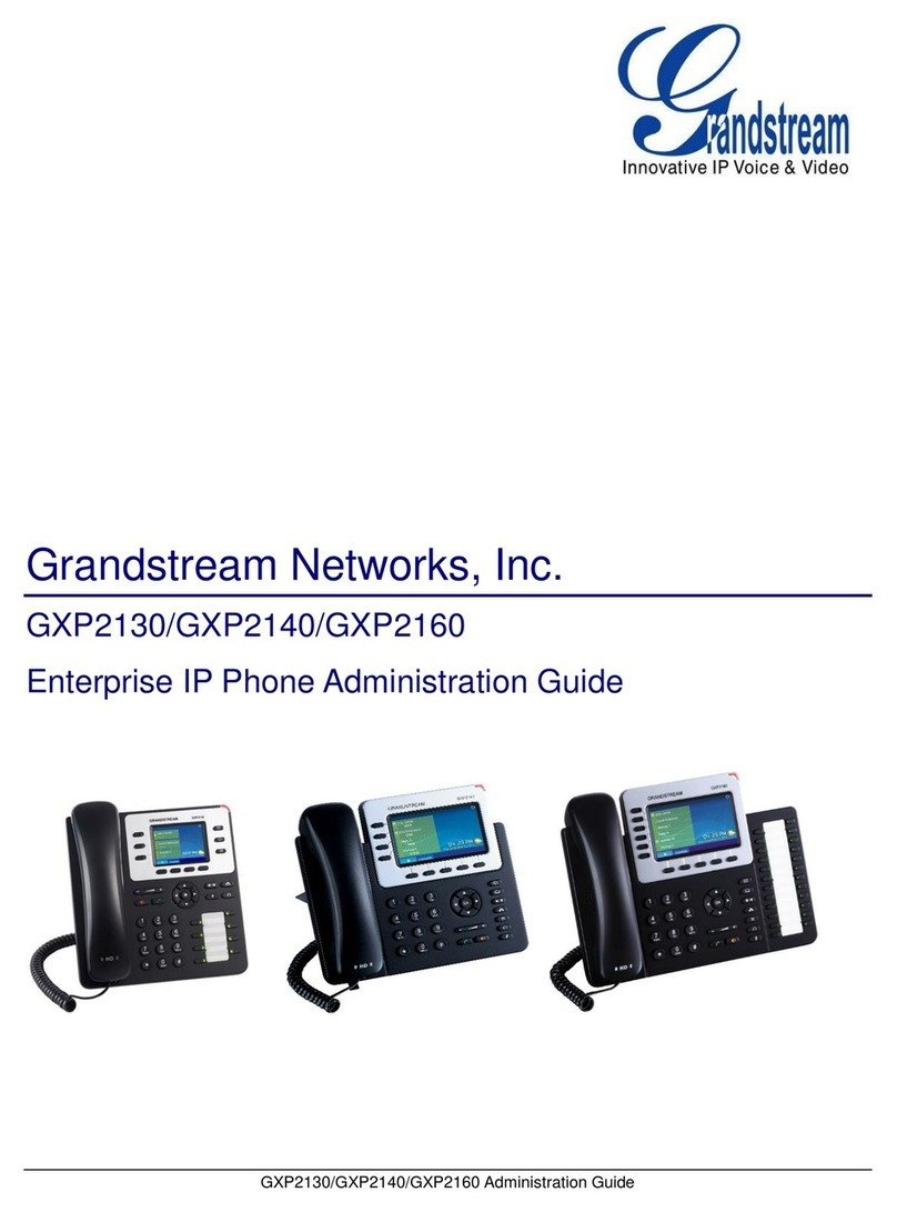 Grandstream Networks GXP2130 Series Instruction Manual Grandstream Networks GXP2130 Series Instruction Manual