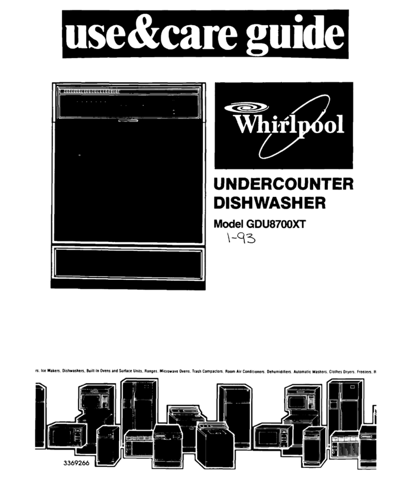 Whirlpool GDU87OOXT Use & care guide