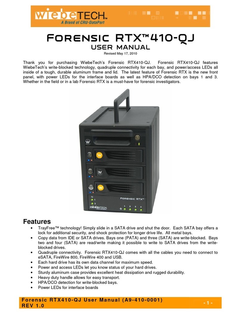 WiebeTech Forensic RTX 410-QJ user manual