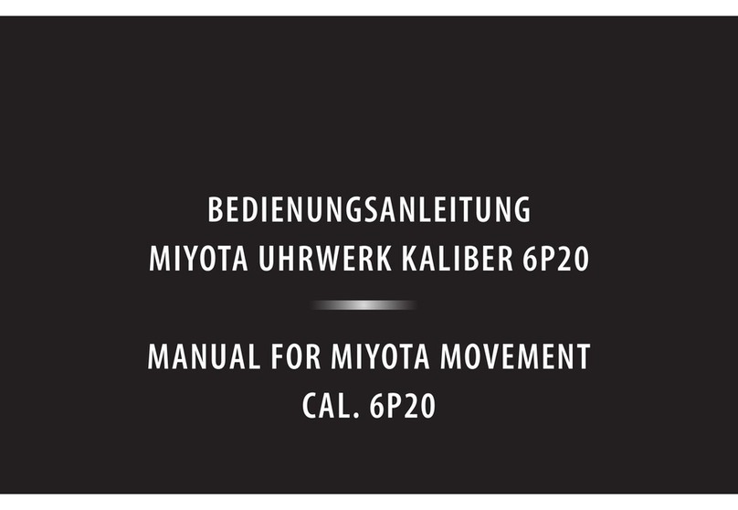 Citizen MOVEMENT CAL. 6P20 instruction manual