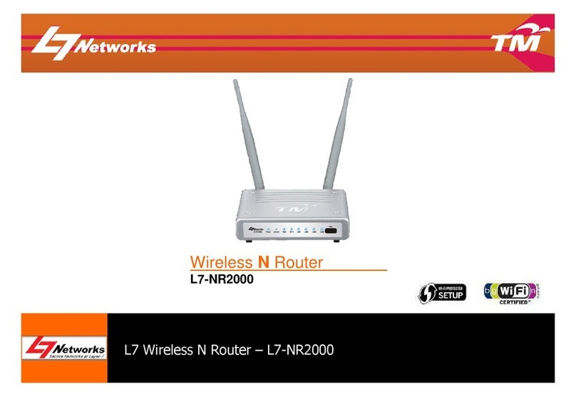 L7 Networks L7-NR2000 user manual