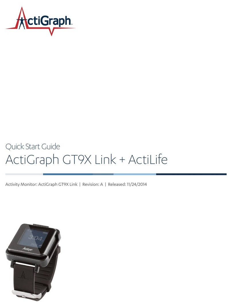 ActiGraph GT9X Link + ActiLife quick start guide