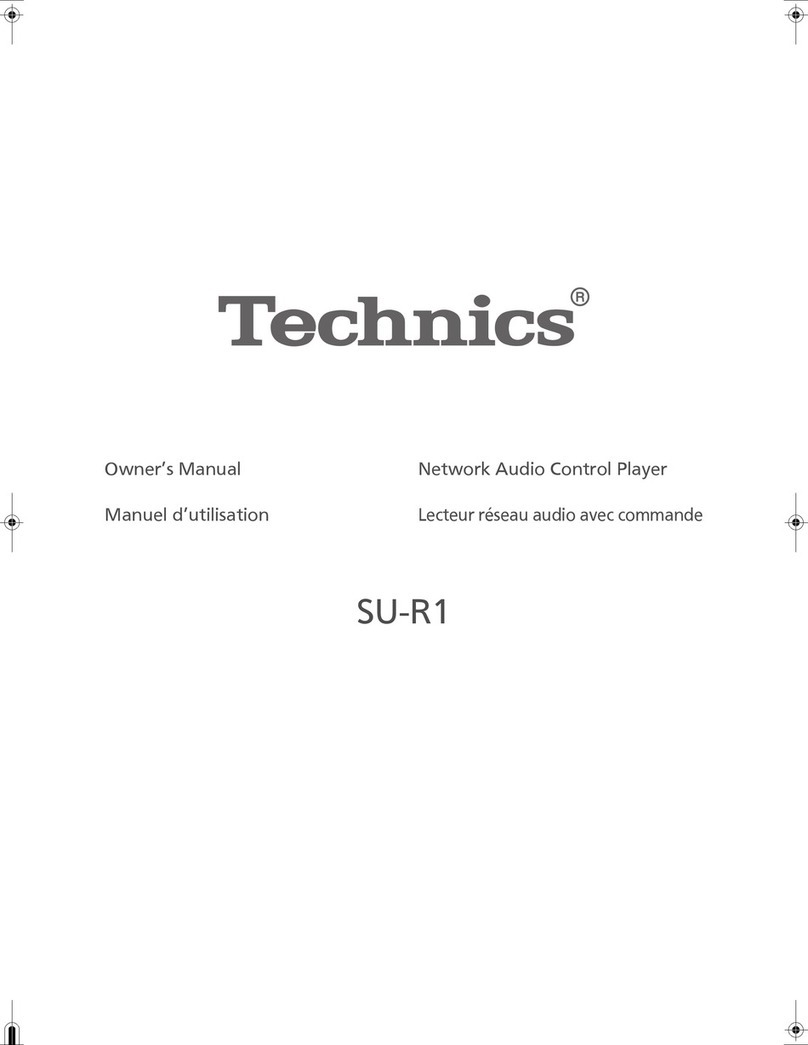 Technics SU-R1 User manual
