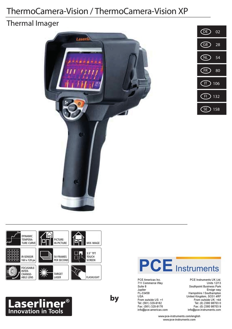 PCE Instruments ThermoCamera-Vision User manual PCE Instruments ThermoCamera-Vision User manual