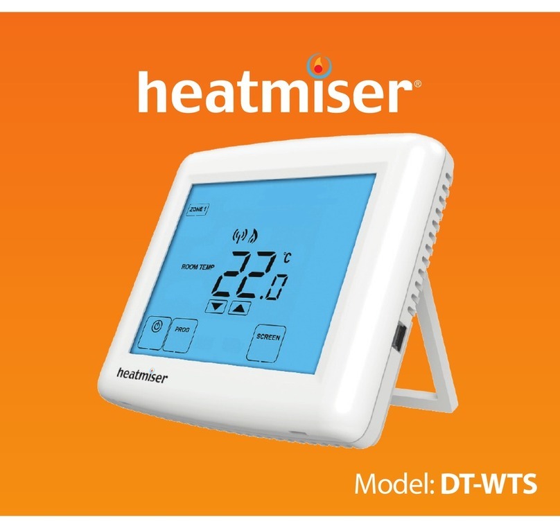 Heatmiser DT-WTS1 User manual Heatmiser DT-WTS1 User manual