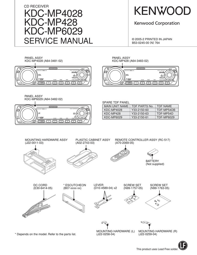 Kenwood KDC-MP4028 User manual