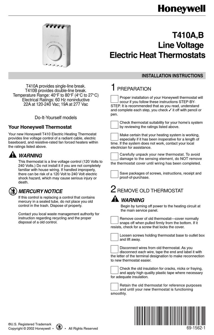 Honeywell T410A manual