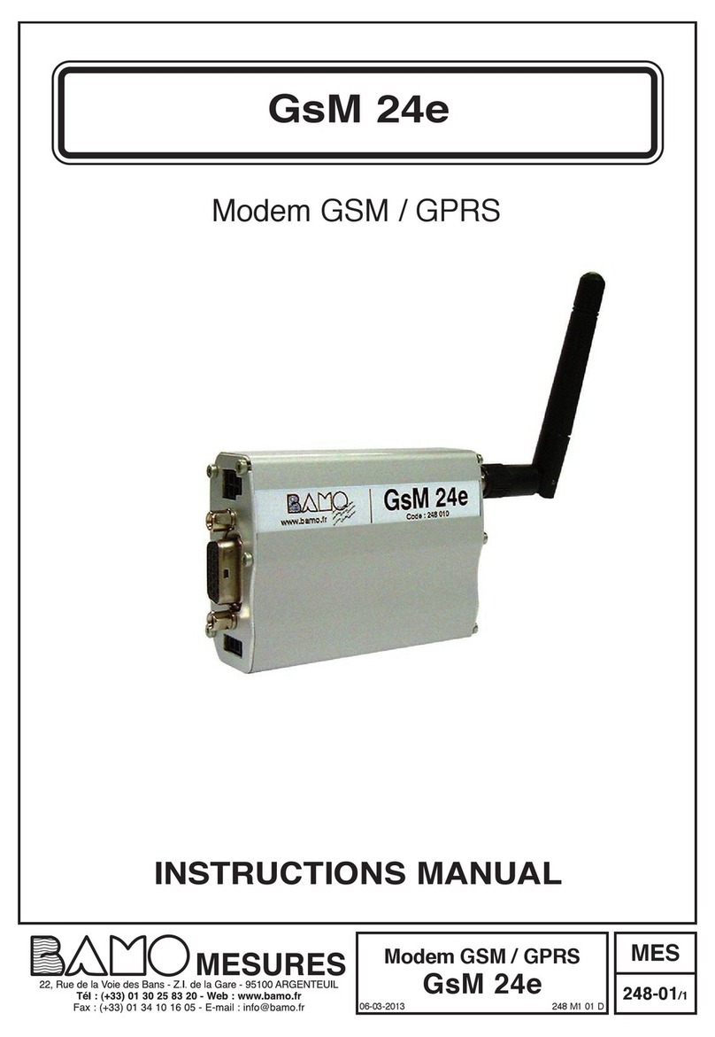 Bamo GsM 24e instruction manual