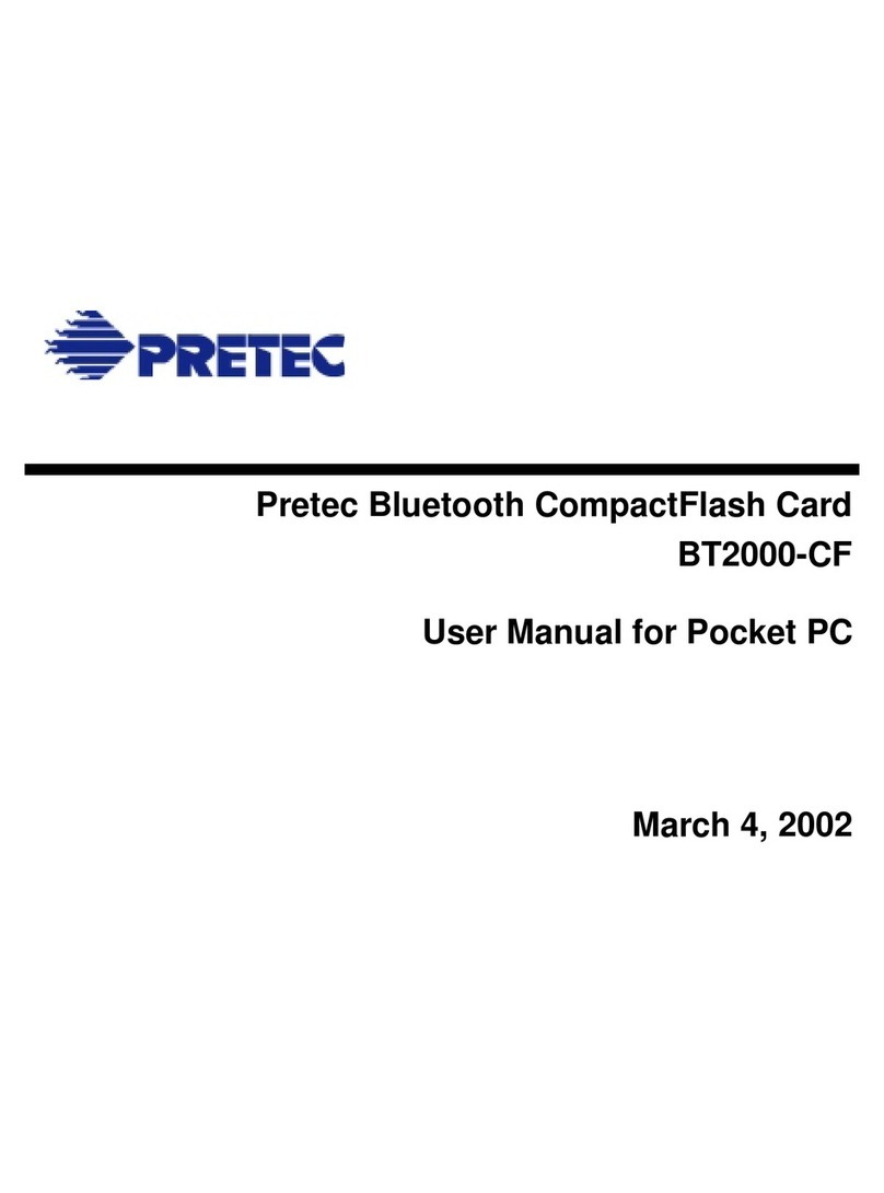 Pretec BT2000-CF user manual